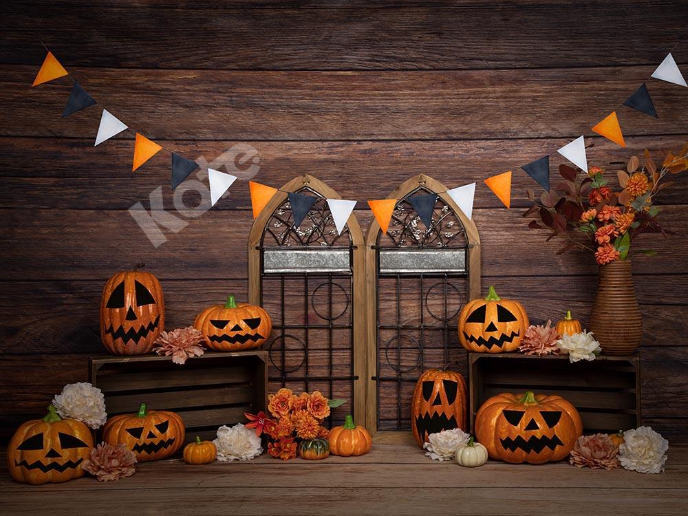 Kate Halloween Pumpkins Backdrop Designed by Emetselch -UK