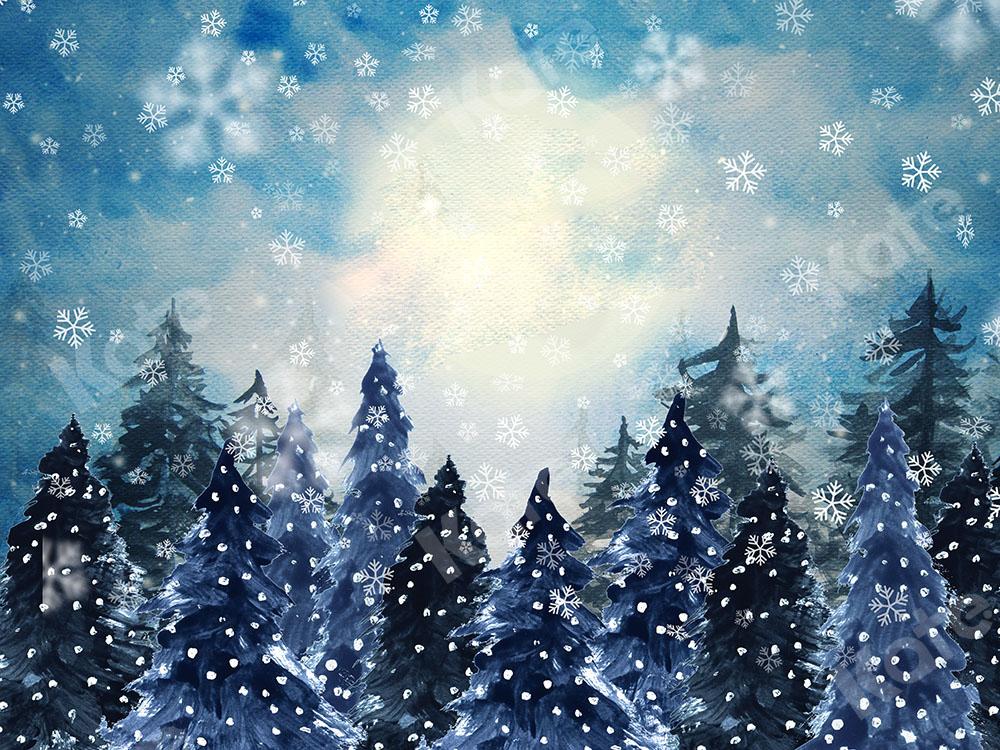 Kate Winter Snow Forest Backdrop Designed by GQ -UK