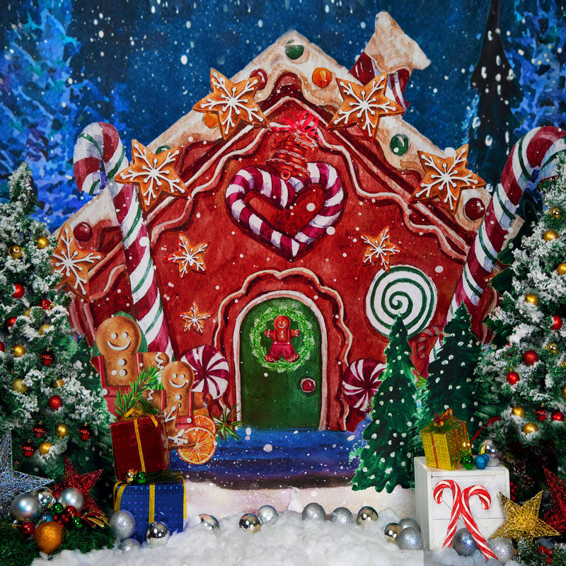 Kate Gingerbread House Christmas Backdrop Designed by Emetselch -UK