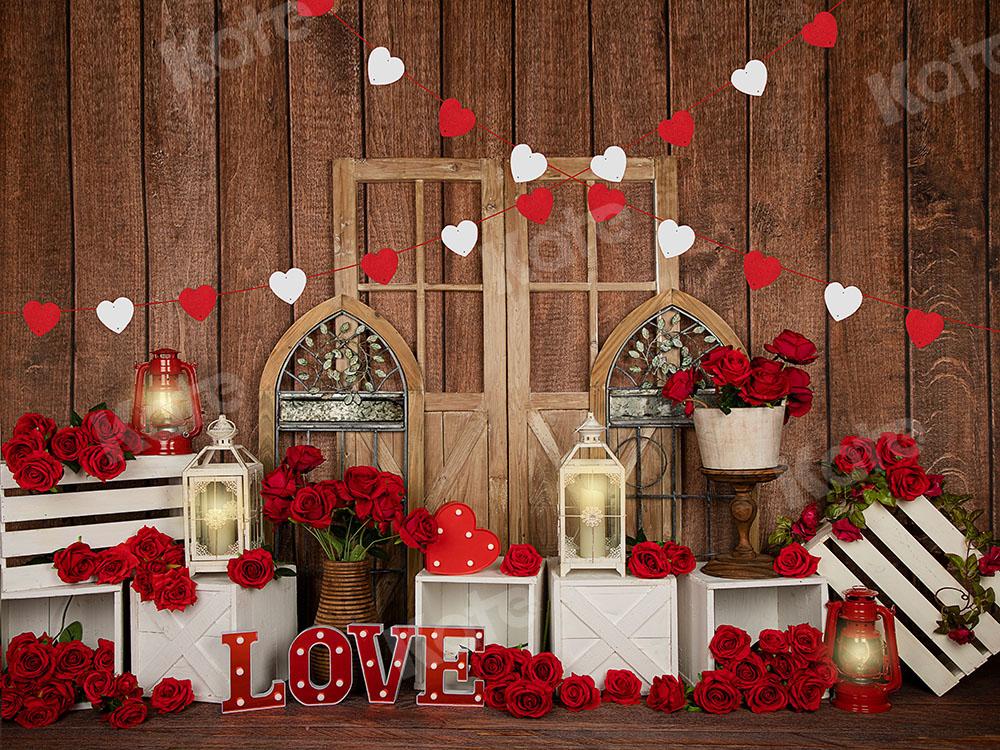 Kate Valentine's Day Love Roses Backdrop Designed by Emetselch -UK
