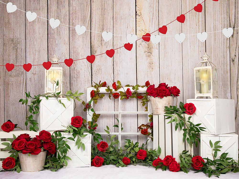Kate Valentine's Day Roses Backdrop Designed by Emetselch -UK