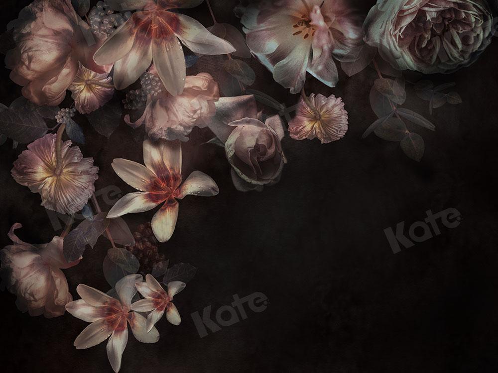 Kate Fine Art Florals Black Backdrop Designed by Chain Photography -UK