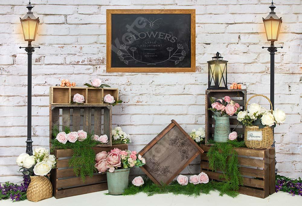 Kate Spring/ Valentine's Day Flowers Shop Backdrop Designed by Emetselch -UK