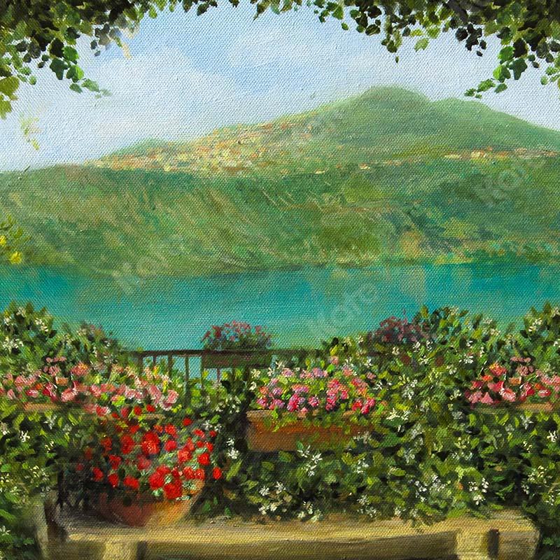 Kate Fine Art Spring Garden Lake Scene Backdrop Designed by GQ -UK