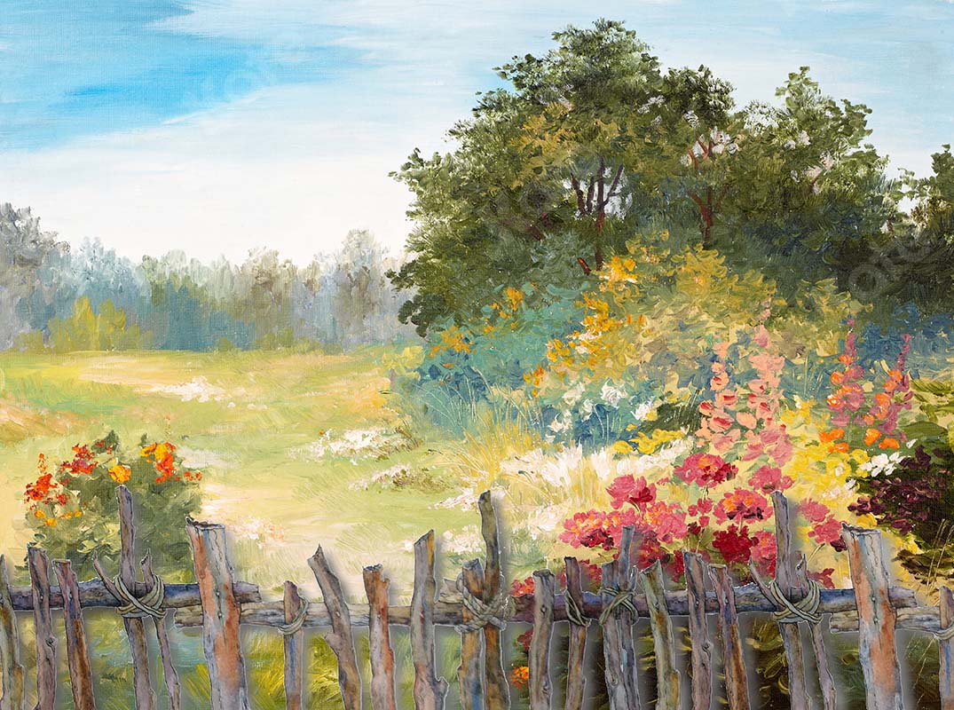 Kate Fine Art Fence Country Scene Backdrop Designed by GQ -UK