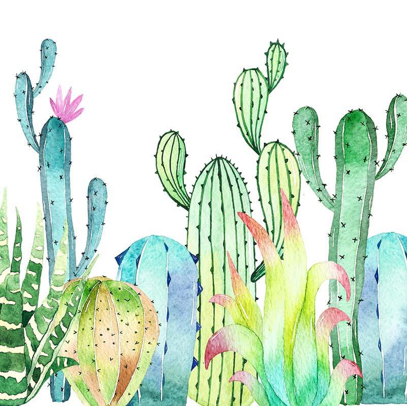 Kate Summer Cactus Cake Smash Fine Art Backdrop Designed by Chain Photography -UK