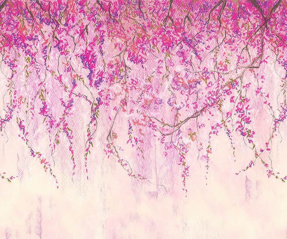 Kate Spring Pink Flowers Fine Art Violets Backdrop Designed by Chain Photography -UK