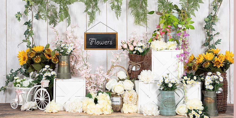 Kate Spring/mother's Day Flowers Shop Vine Backdrop Designed by Emetselch -UK