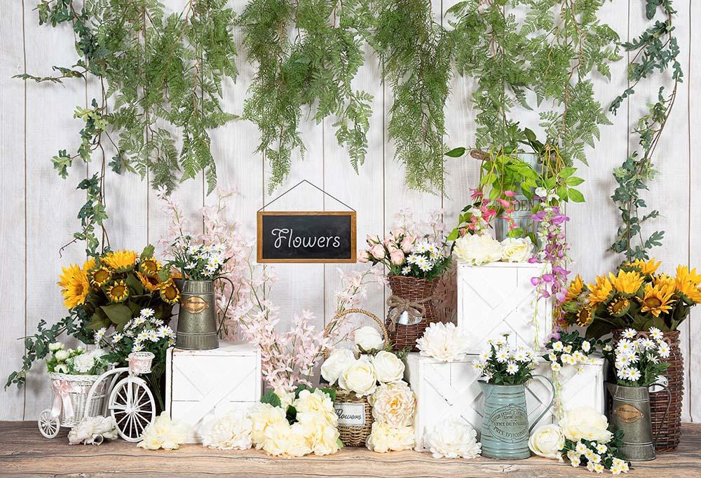 Kate Spring/mother's Day Flowers Shop Vine Backdrop Designed by Emetselch -UK