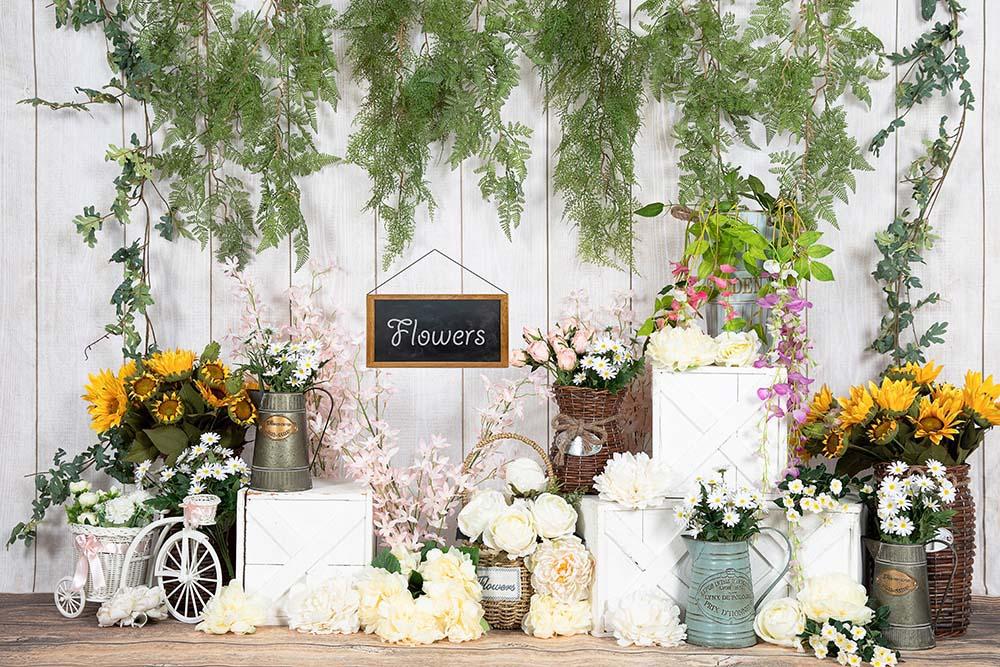 Kate Spring/mother's Day Flowers Shop Vine Backdrop Designed by Emetselch -UK