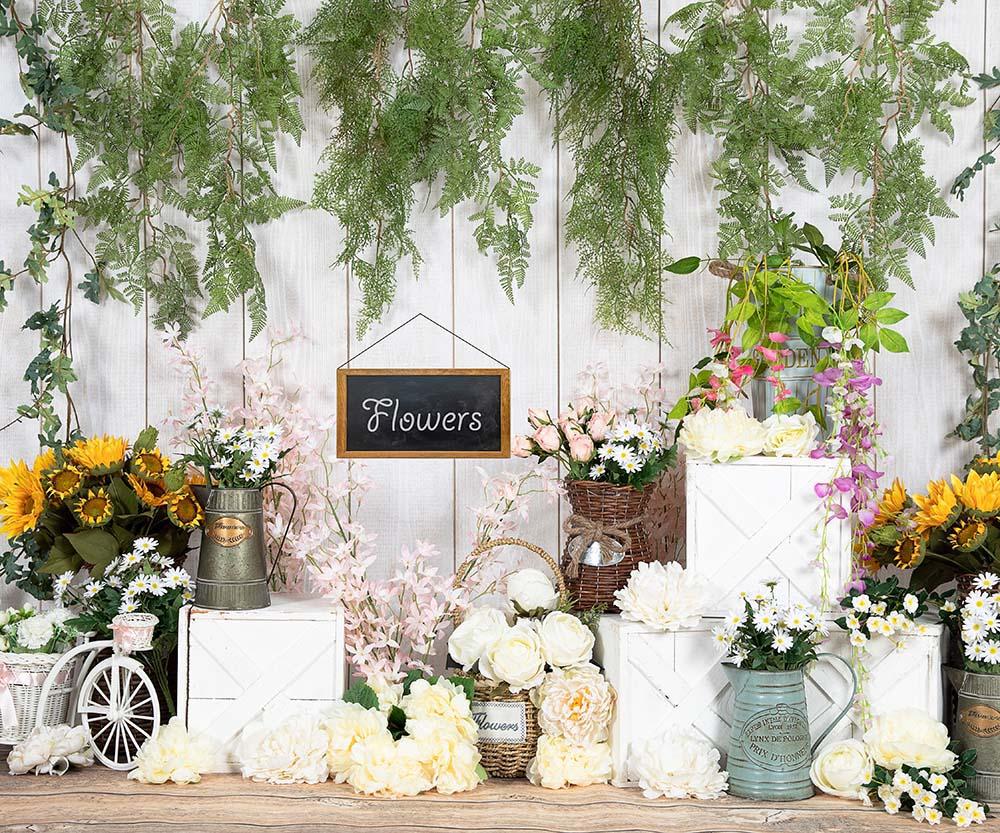 Kate Spring/mother's Day Flowers Shop Vine Backdrop Designed by Emetselch -UK