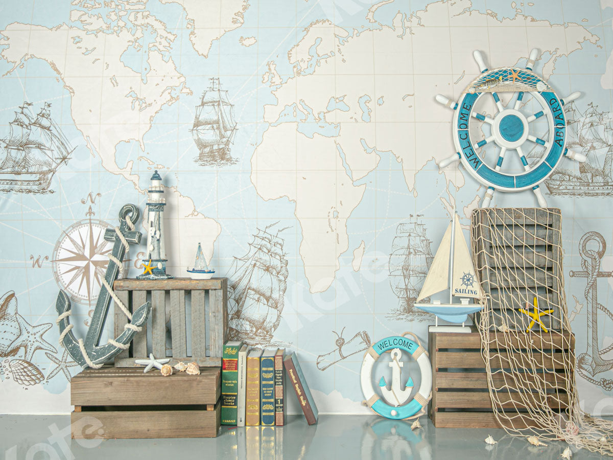 Kate Travel Around the World Summer Children Backdrop Designed by Jia Chan Photography -UK