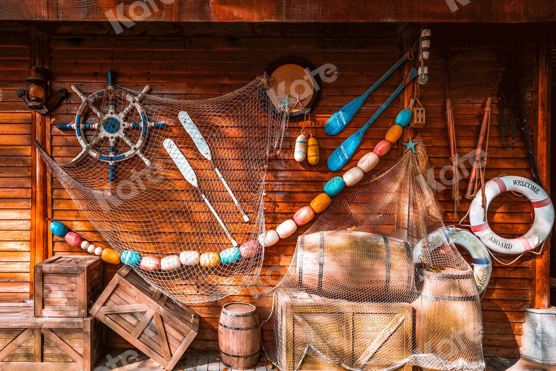 Kate Summer Sailor Aboard Rudder Backdrop Designed by Jia Chan Photography -UK