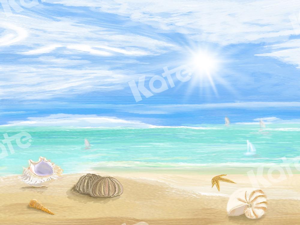 Kate Summer Backdrop Beach Designed by Chain Photography -UK