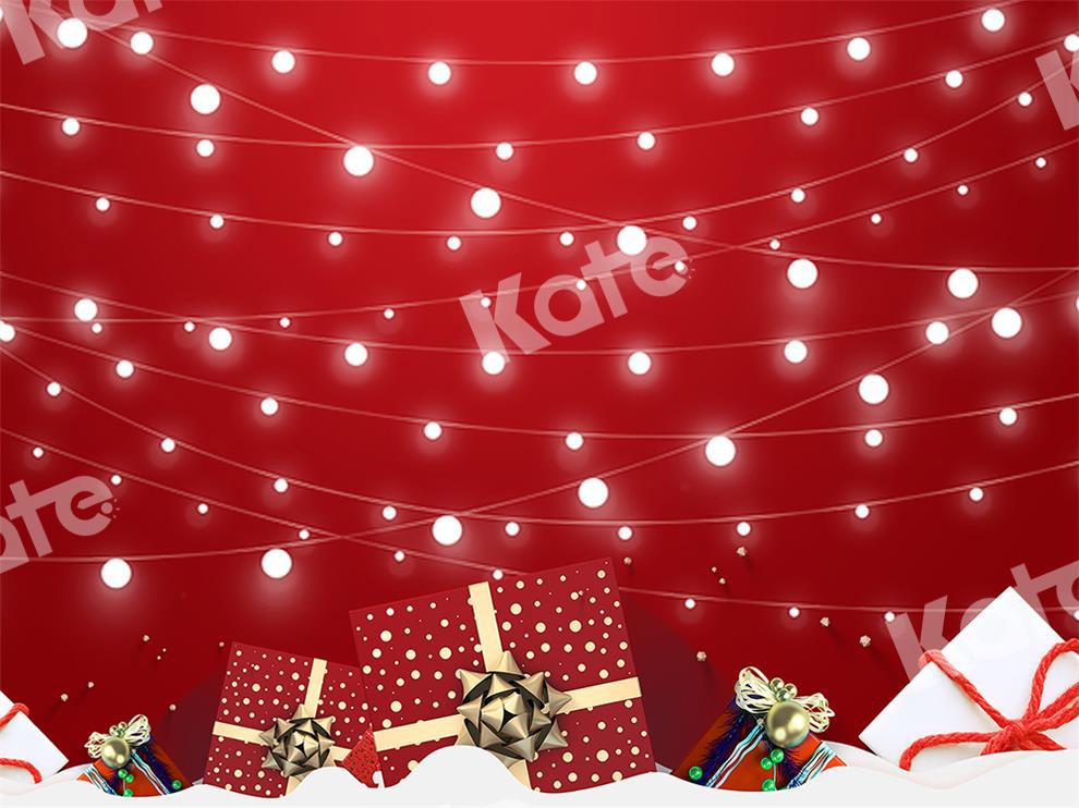Kate Xmas Backdrop Light Red Background Designed by Chain Photography -UK