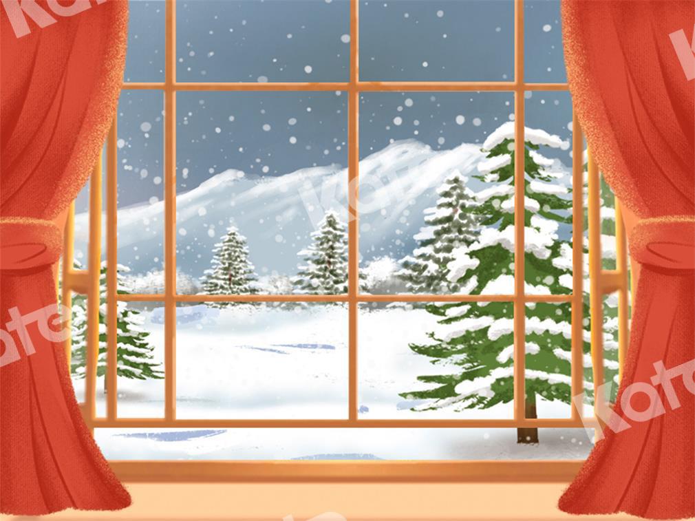 Kate Winter Backdrop Snow Forest Designed by GQ -UK