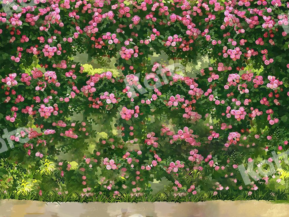 Kate Florals Backdrop Rose Wall Designed by GQ -UK