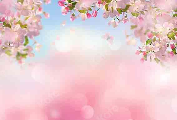 Kate Spring Cherry Peach Blossom Backdrop Designed by Chain Photography -UK