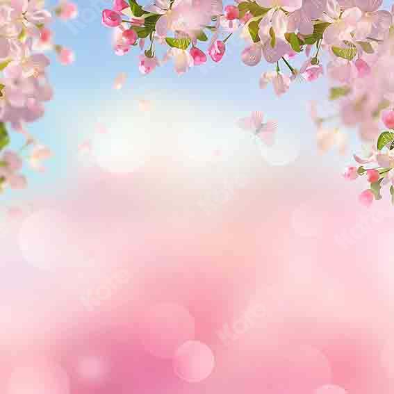 Kate Spring Cherry Peach Blossom Backdrop Designed by Chain Photography -UK
