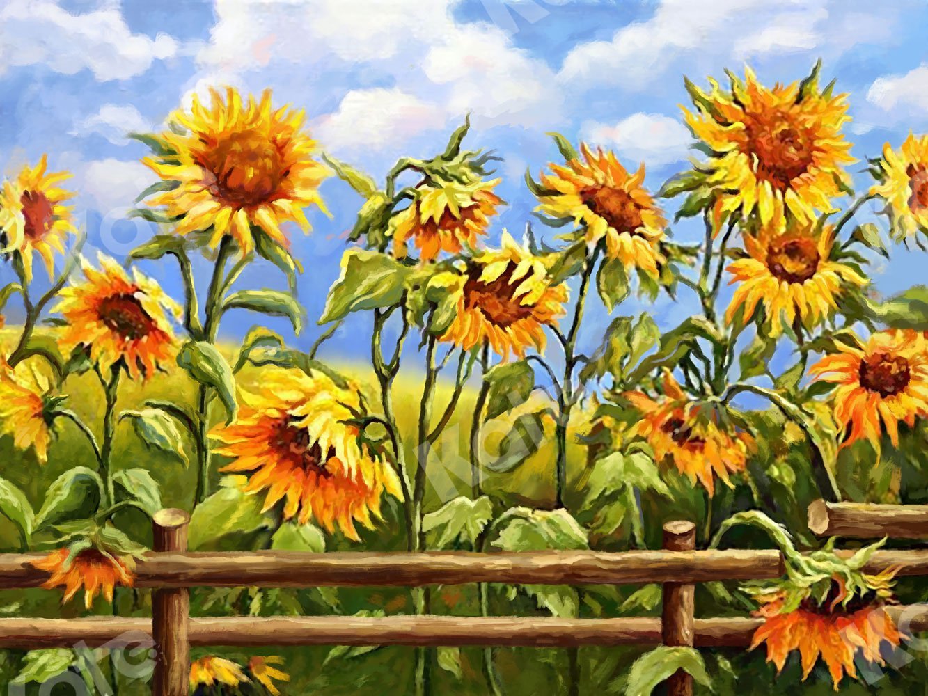 Kate Fine Art Sunflowers Backdrop Designed by Jia Chan Photography -UK