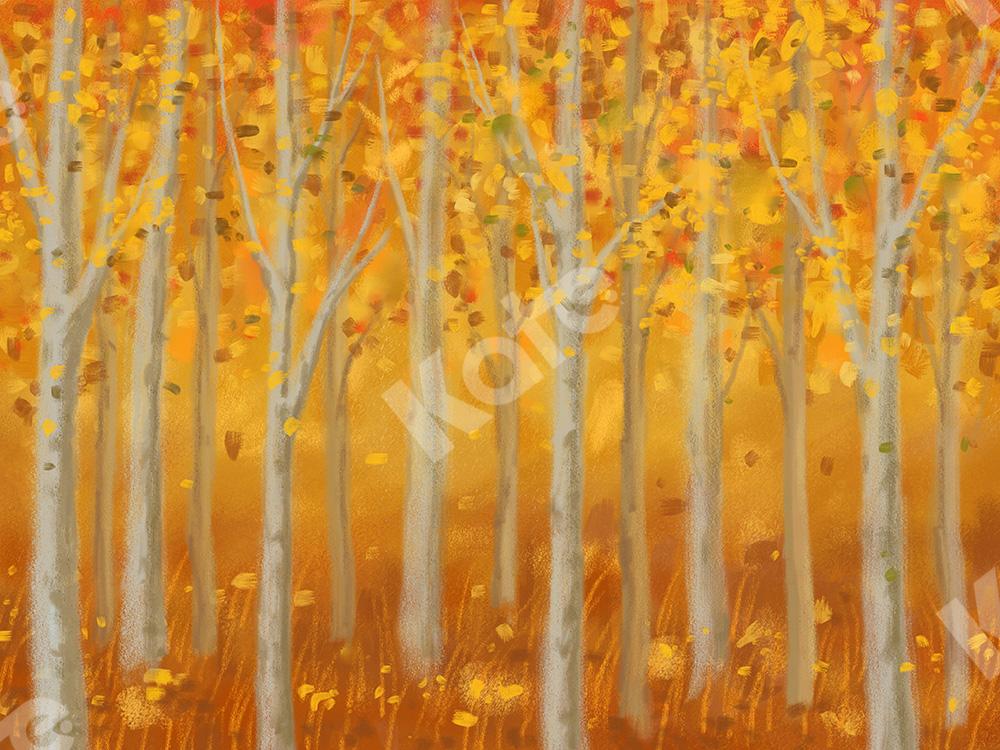 Kate Autumn Backdrop Golden Trees Designed by Jia Chan Photography -UK
