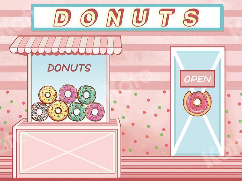 Kate Donuts Shop Backdrop Designed by Chain Photography -UK