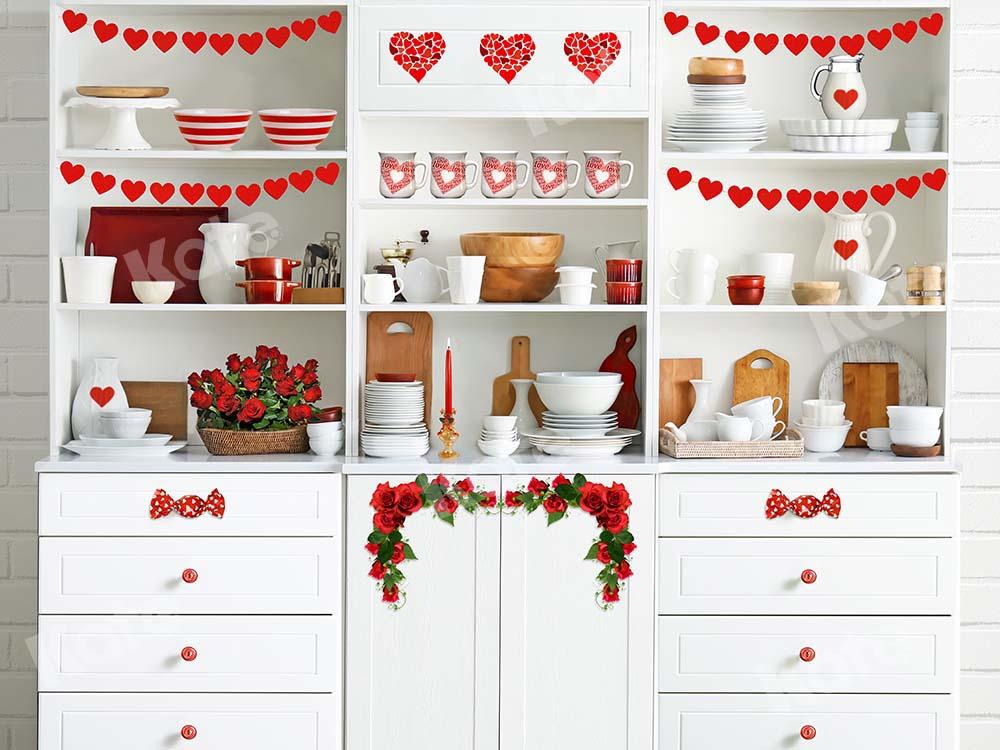 Kate Valentine's Day Kitchen Backdrop Designed by Chain Photography -UK