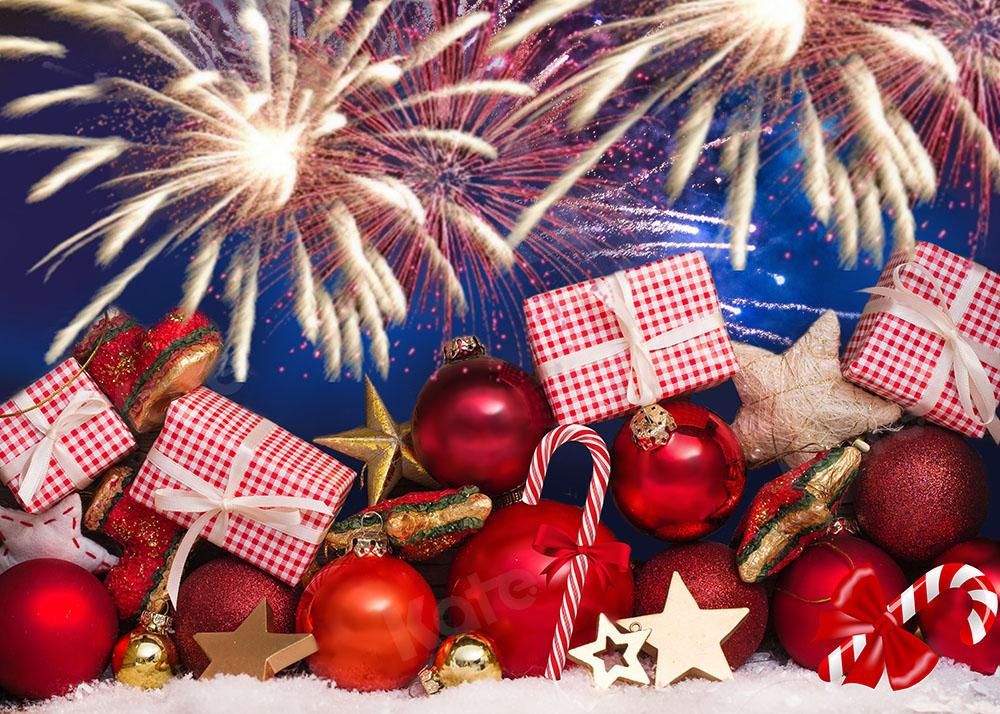 Kate Happy New Year Firework Gifts Backdrop Designed by Emetselch -UK