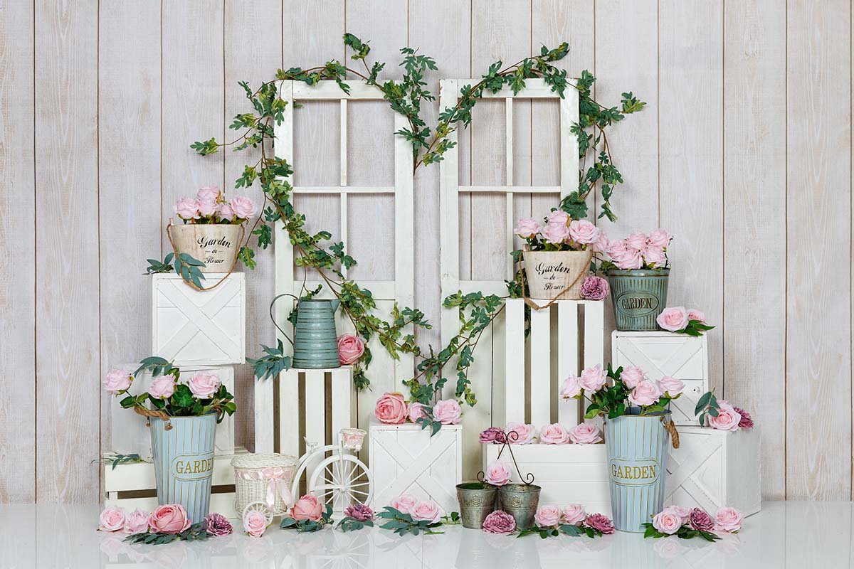 Kate Spring/valentine's Day Pink Rose Backdrop Designed by Emetselch -UK