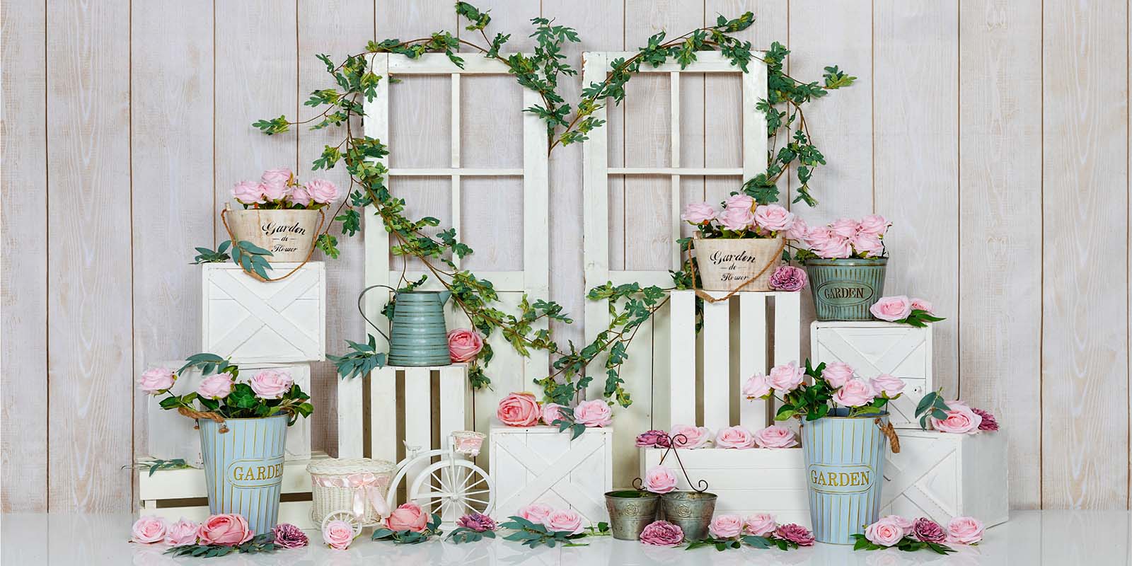 Kate Spring/valentine's Day Pink Rose Backdrop Designed by Emetselch -UK