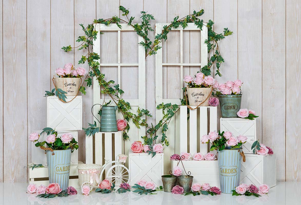 Kate Spring/valentine's Day Pink Rose Backdrop Designed by Emetselch -UK