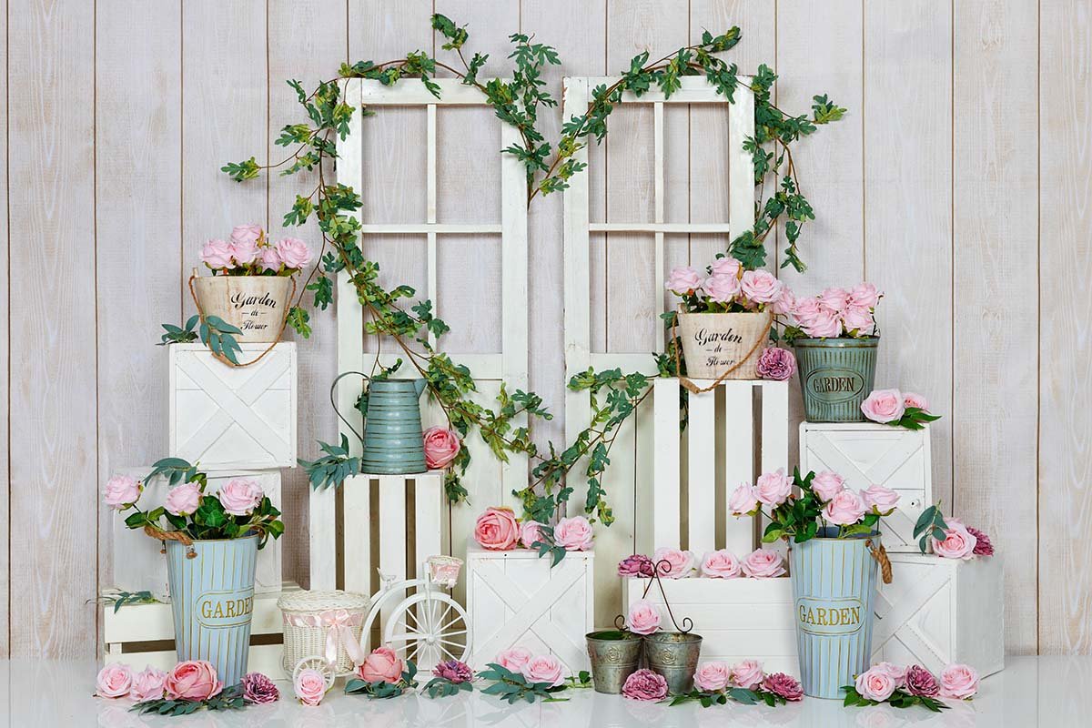 Kate Spring/valentine's Day Pink Rose Backdrop Designed by Emetselch -UK
