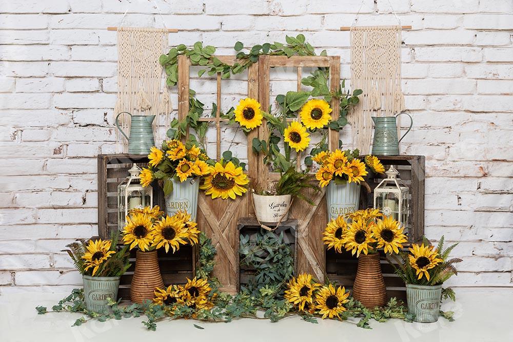 Kate Spring Sunflowers Backdrop Designed by Emetselch -UK