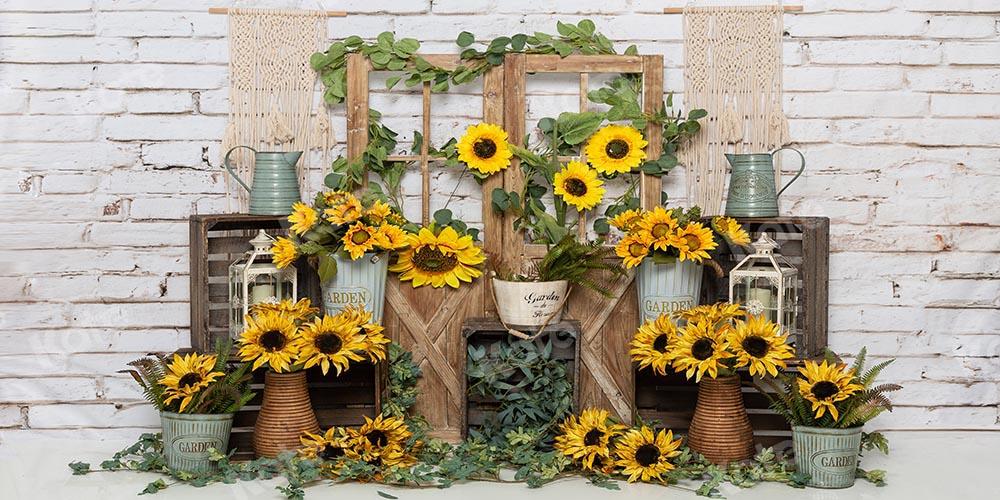 Kate Spring Sunflowers Backdrop Designed by Emetselch -UK