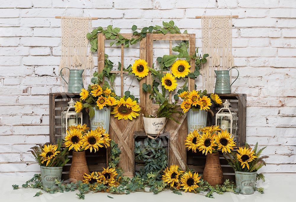 Kate Spring Sunflowers Backdrop Designed by Emetselch -UK