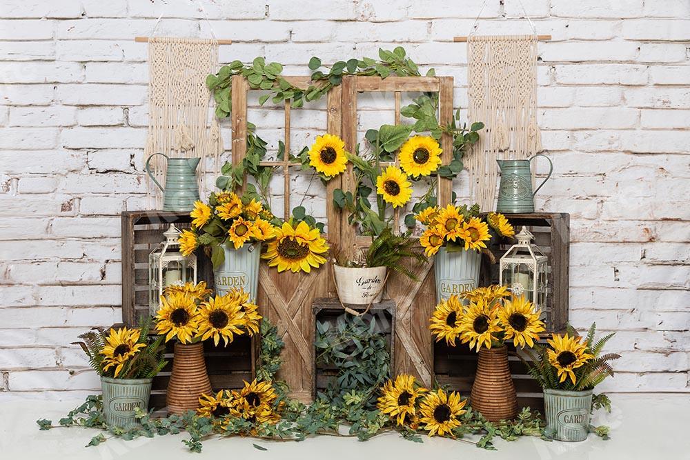 Kate Spring Sunflowers Backdrop Designed by Emetselch -UK