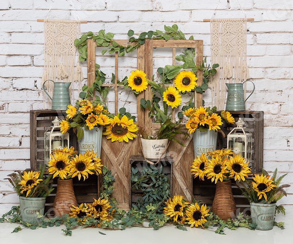 Kate Spring Sunflowers Backdrop Designed by Emetselch -UK