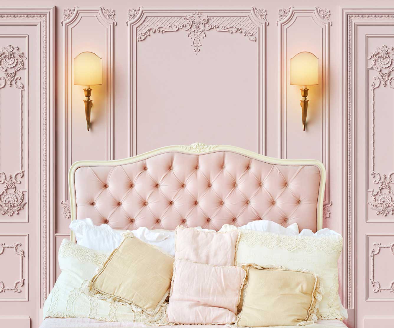 Kate Boudoir Pink Headboard Pink Wall Backdrop Designed by Chain Photography -UK