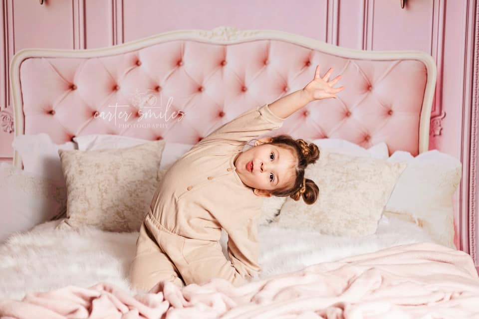 Kate Boudoir Pink Headboard Pink Wall Backdrop Designed by Chain Photography -UK