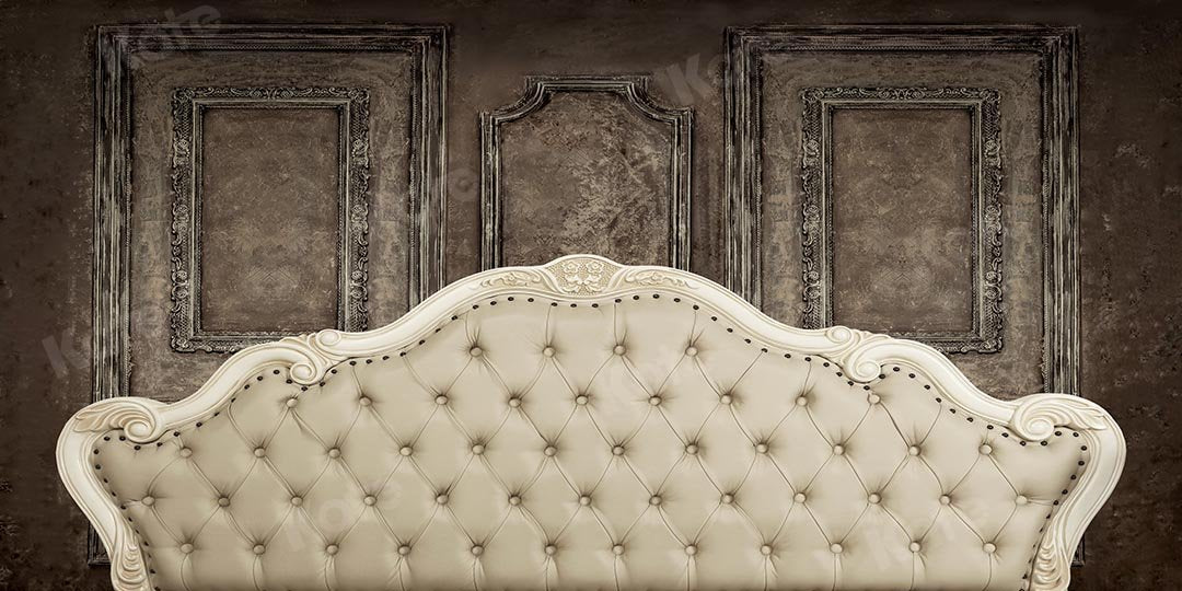 Kate Headboard Bedroom Beige Retro Wall Boudoir Backdrop for photography -UK