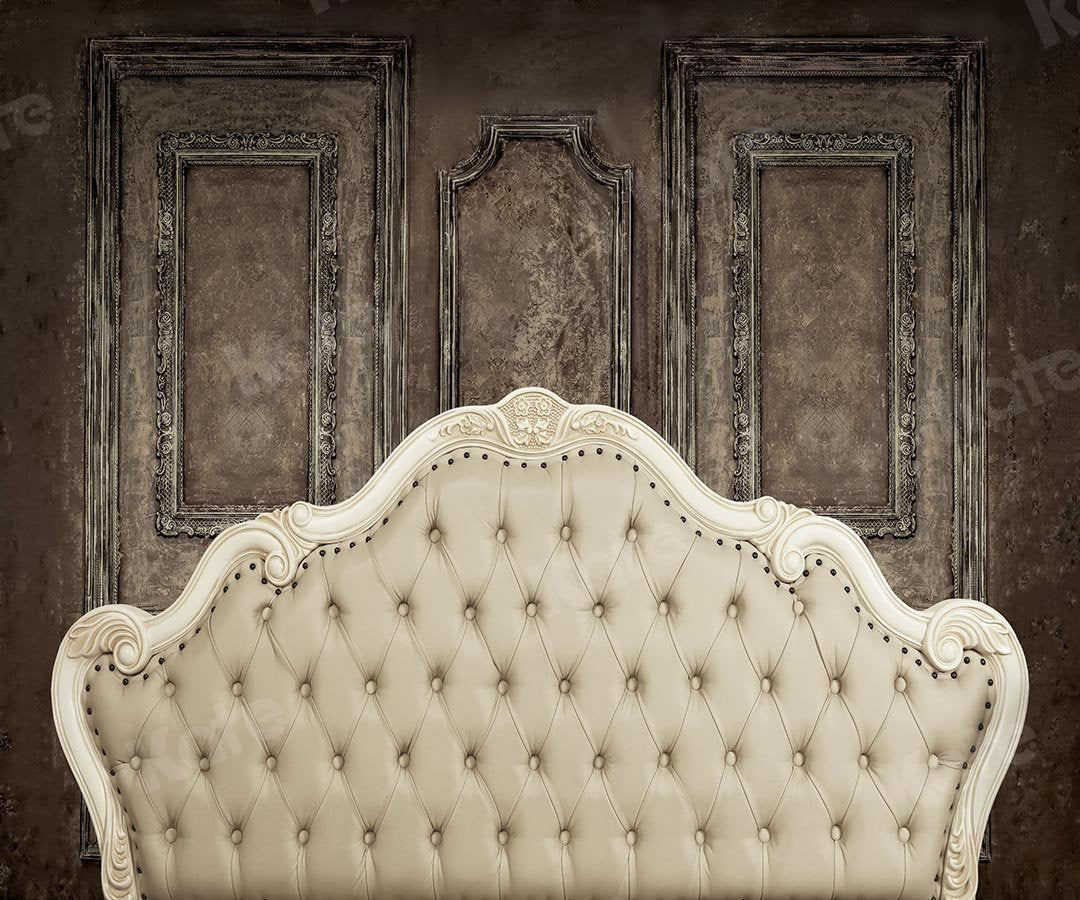 Kate Headboard Bedroom Beige Retro Wall Boudoir Backdrop for photography -UK