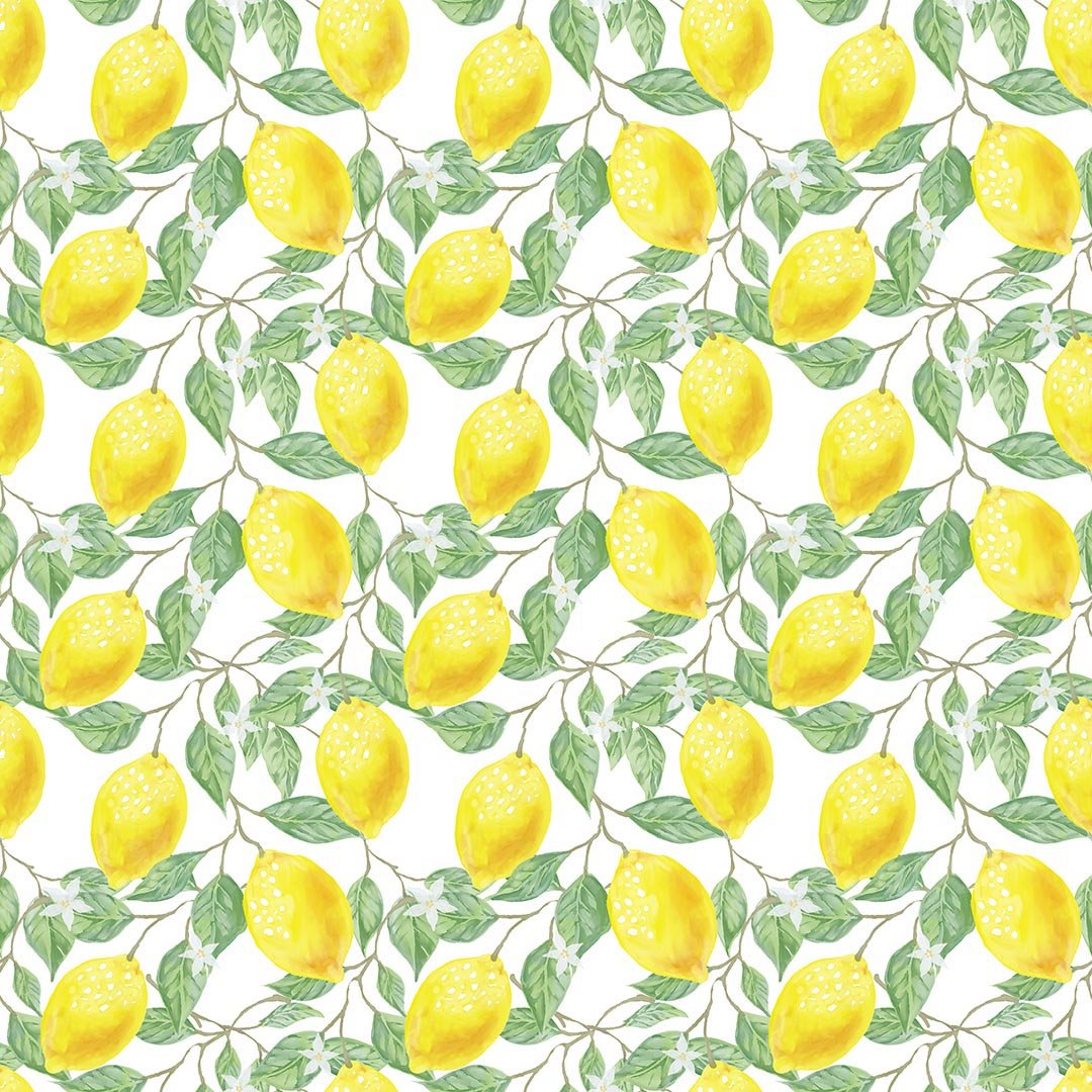 Kate Spring/Summer Yellow Fresh Lemons Backdrop Designed by Chain Photography -UK