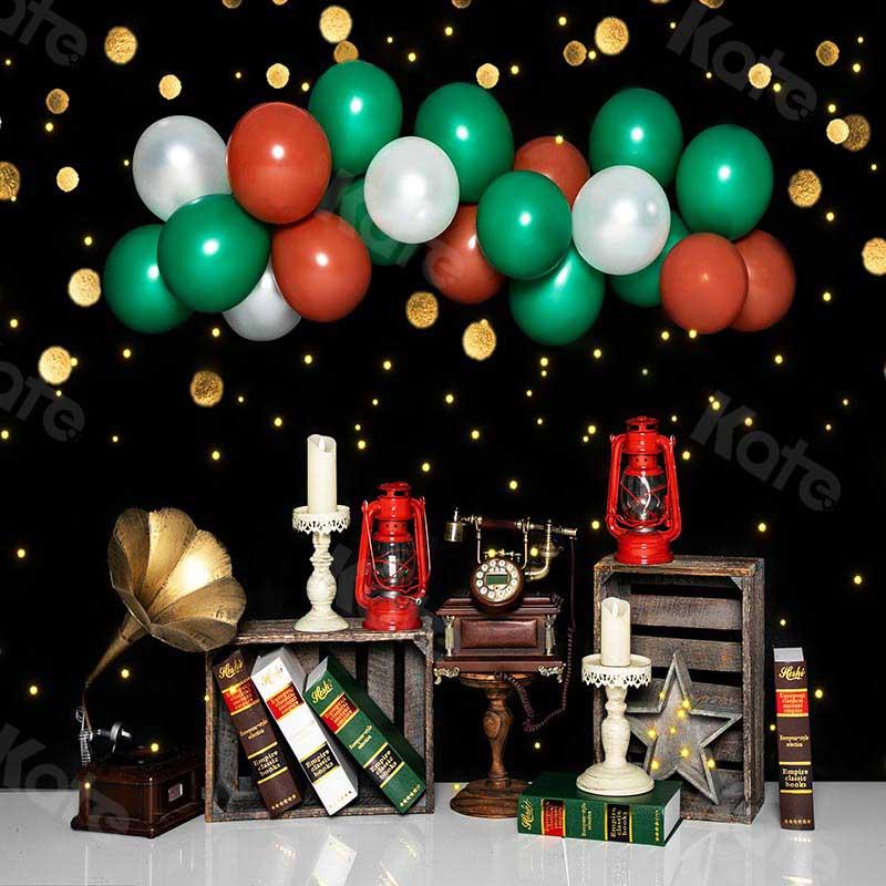 Kate Back to School Balloons Gold Bokeh Backdrop Designed by Emetselch -UK
