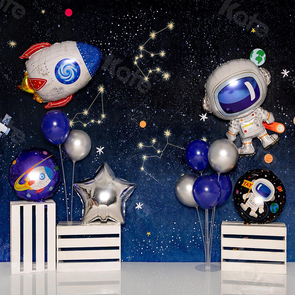 Kate Children Cake Smash Astronaut Universe Backdrop Designed by Emetselch -UK