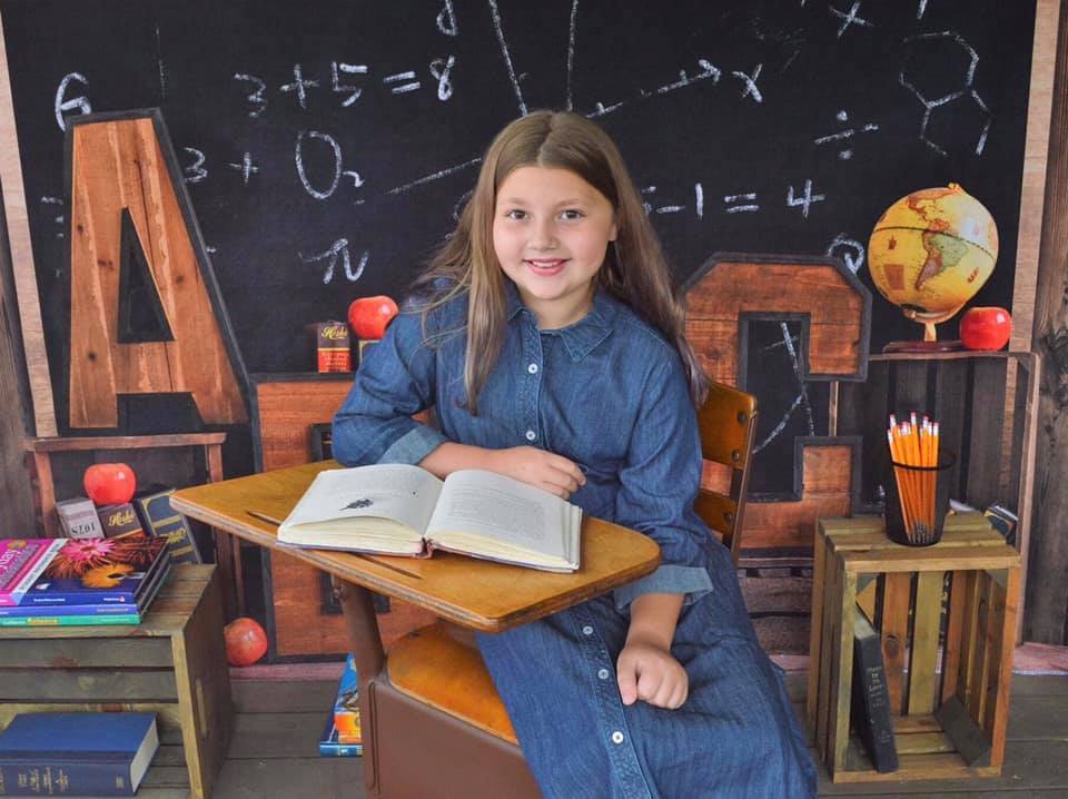 Kate Back to School Blackboard Children Backdrop Designed by Emetselch