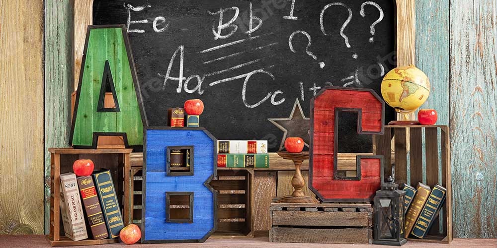 Kate Children Back to School Backdrop Designed by Emetselch -UK