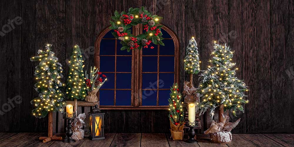 Kate Christmas Wood Room Backdrop Designed by Emetselch -UK