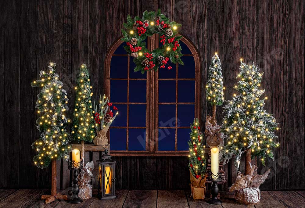 Kate Christmas Wood Room Backdrop Designed by Emetselch -UK