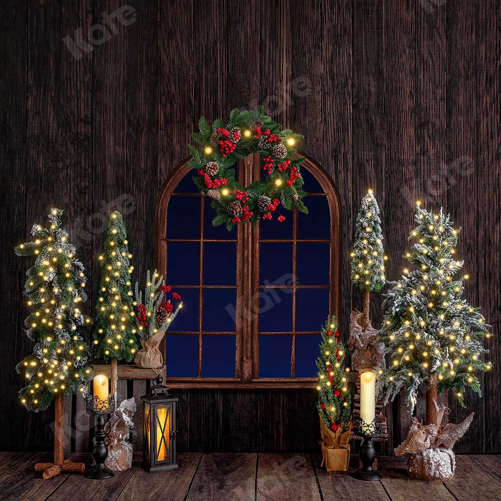 Kate Christmas Wood Room Backdrop Designed by Emetselch -UK
