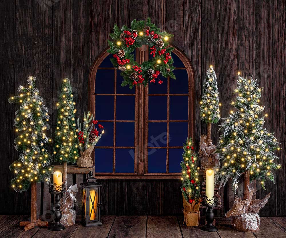 Kate Christmas Wood Room Backdrop Designed by Emetselch -UK